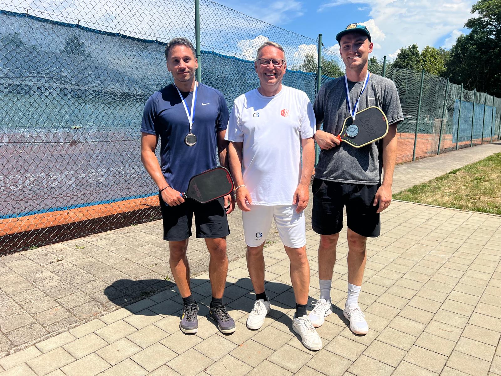 Siegerehrung mit Trainer